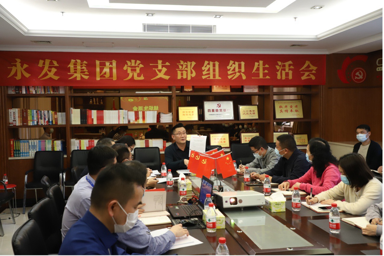 永发集团党支部开展基层党组织组织生活会