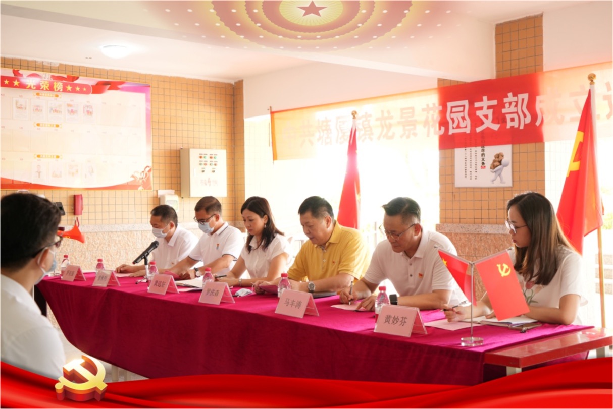 中共塘厦镇⻰景花园⽀部成⽴党员⼤会成功召开
